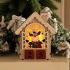 Christmas Wooden Home Decoration Luminous Calendar Table Furnishings Christmas Series Luminous House Christmas Creative Gifts