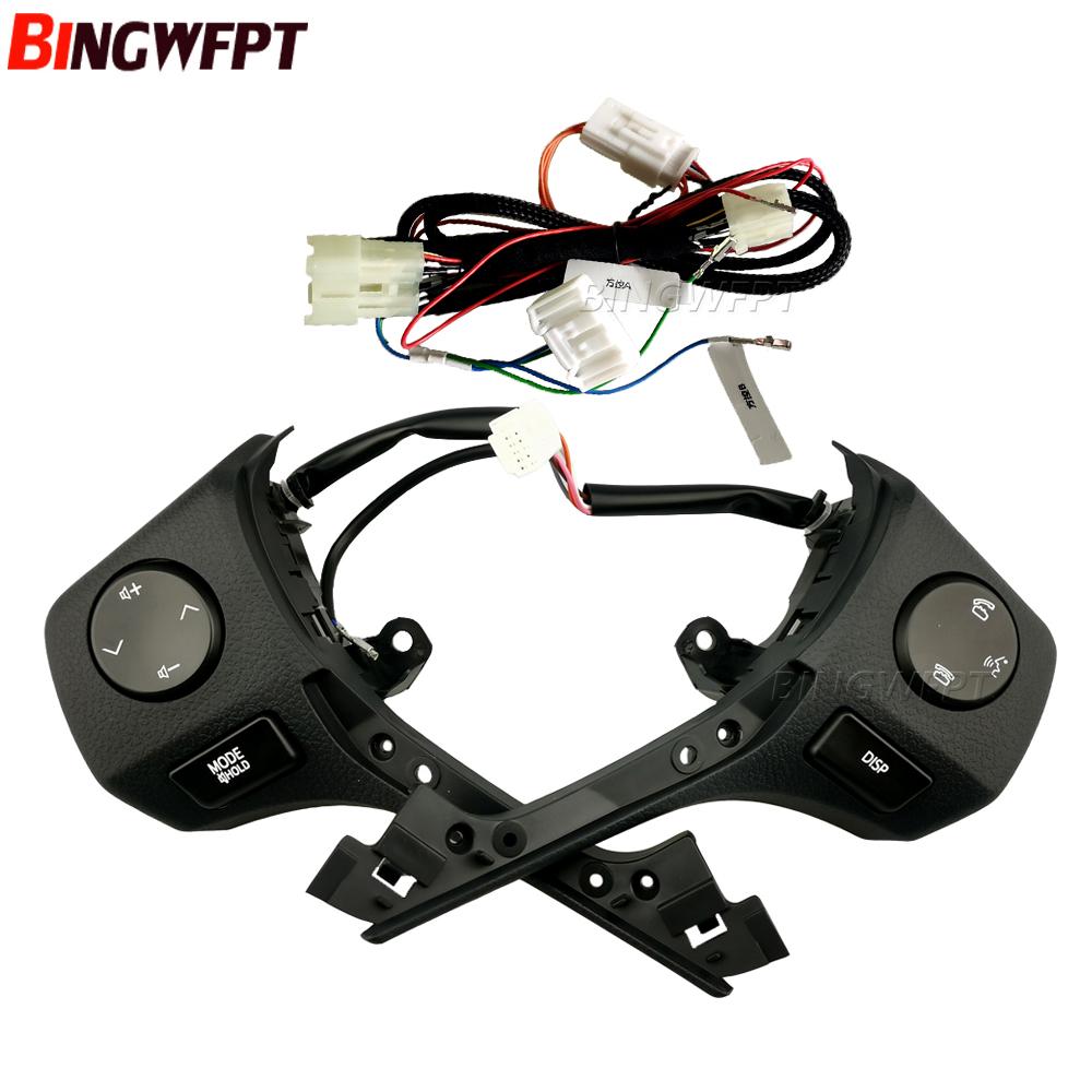 Steering Wheel Switch Audio Bluetooth Control Button with U-frame 84250-02560 For TOYOTA RAV4 Corolla 14-18 For Yaris 18-22