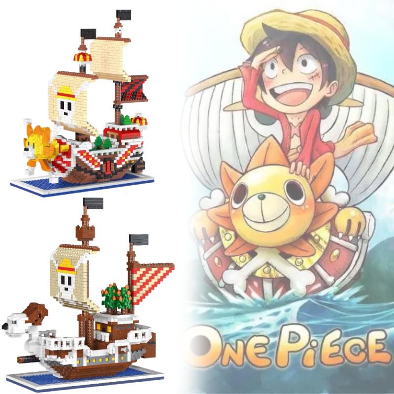 One Going Piece Merry Thousand Sunny Ship Model Children Building Toy Blocks