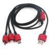 Car Decoration Car Styling Diamond Auto Parts Fashion Diamond Car Charger 3-in-1 5V 2.1A Dual Port Quick Adapter