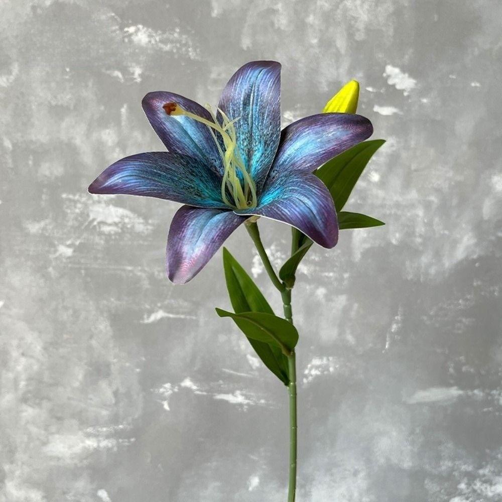 Ins Simulation Flower Real Looking Fake Flores Retro Oil Painting Artificial Flowers for Garden