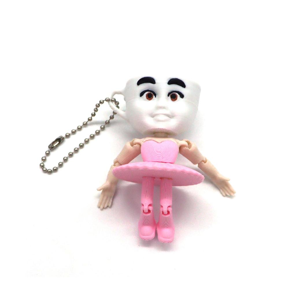 3D Printed Shan Hai Jing Wooden Stick Figure Decompression Toy