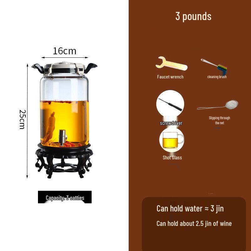 Glass Fermentation Jar with Spigot