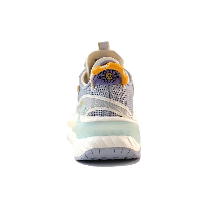 Li-Ning Super 6 Durable Breathable Low-Top Casual Shoes Women sneaker White Purple AGLS016-3