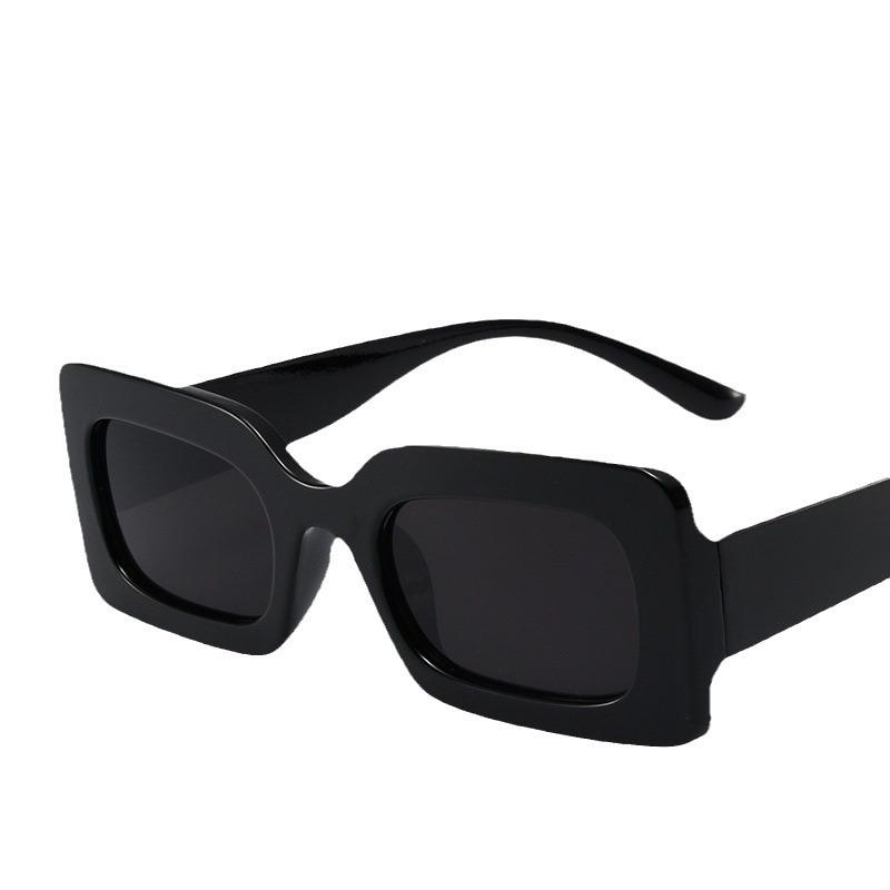 Korean-style Retro Square Jelly-colored Small-frame Sunglasses for Women, Trendy Hip-hop Glasses, Fashionable Internet Celebrity Sunglasses for Men