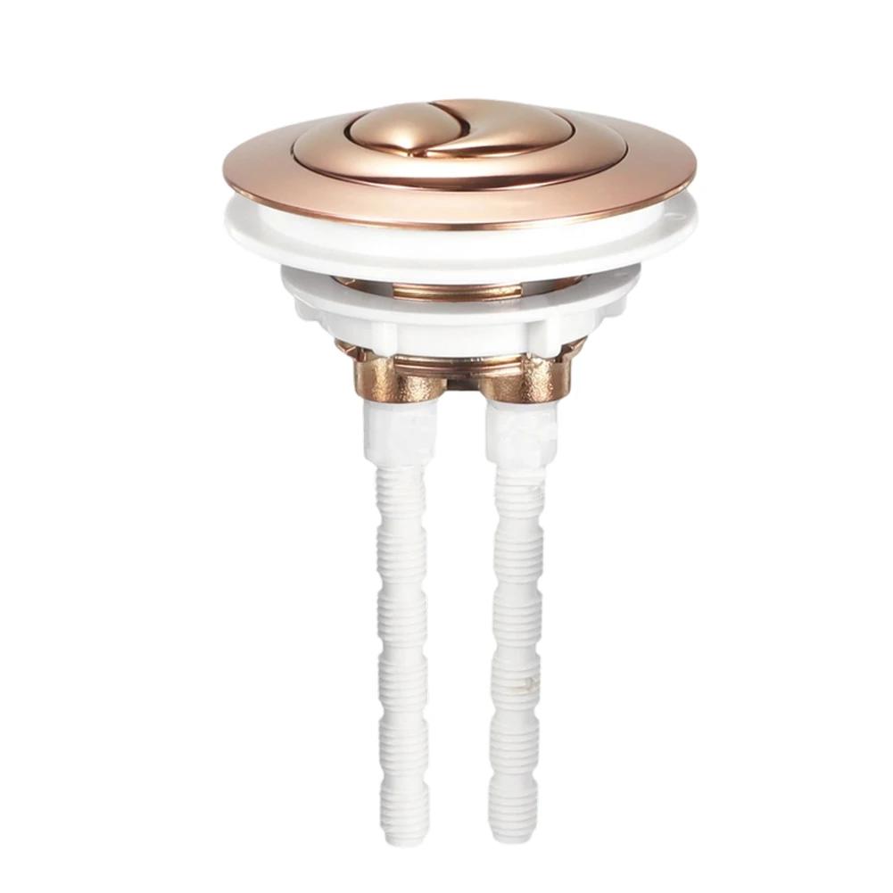 Replacement Toilet Cistern Push Button Dual Flush Toilet Flush Water Button Tank Valve 100mm Rod Bathroom Accessories