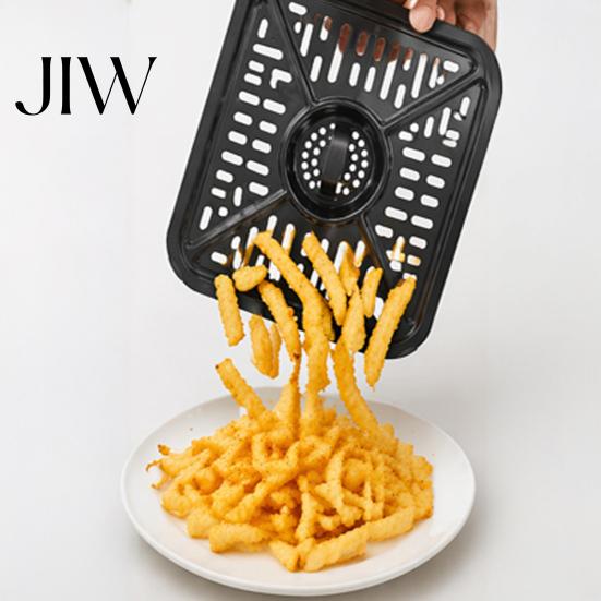 Ersatzschale für Dual-Korb Heißluftfritteuse Grillpfanne, Antihaftbeschichtete Langlebige Aluminium-Fettauffangschale, mit Gummi-Zubehörpad, Hitzekreislauf Ninja Foodi