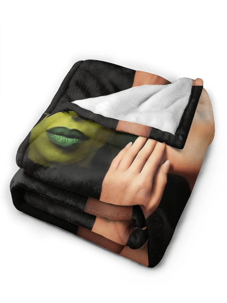 Aesthetic Wicked For Good Flannel Blanket Soft Winter Bedding Throw for Kids Couch Bed Sofa Cover Aesthetic Bedspread