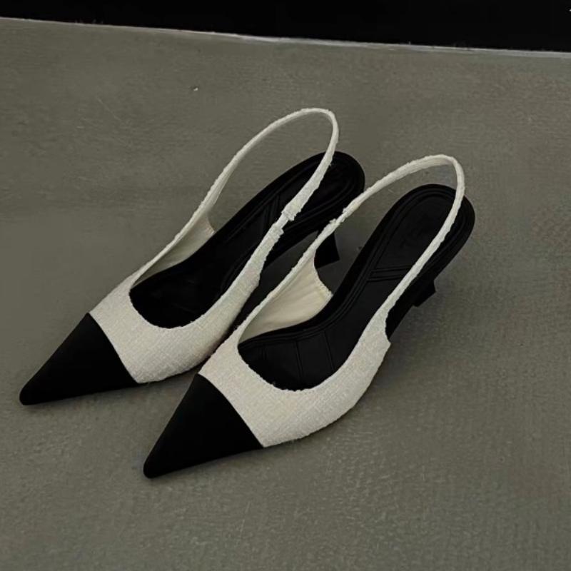 Fashion New Low Heels Real  Slingbacks Shoes Women Square Toe Pumps Thick Heel Shoes Brand Design Lady Footwear 2025