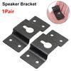 2Pcs Wall Mount Speaker Bracket Metal Universal Rear Hook Hanger Plate Connector Ceiling Stand Clamp