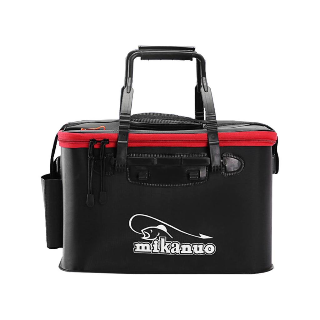 Fishing Large Fishing Black Bucket, Foldable, Compact, EVA, Portable, Capacity, Bucket, (50cm)