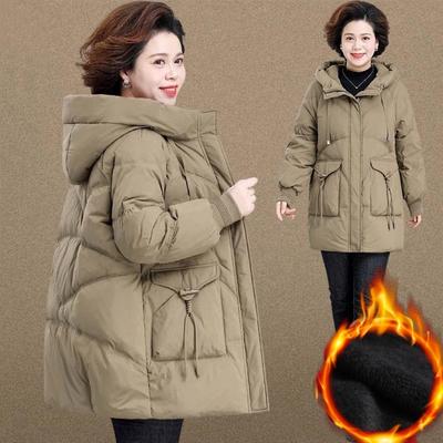 Mid-length Thick Padded Jacket, Padded Jacket, Women's Winter Coat, Down Jacket, Padded Jacket, Winter Coat
