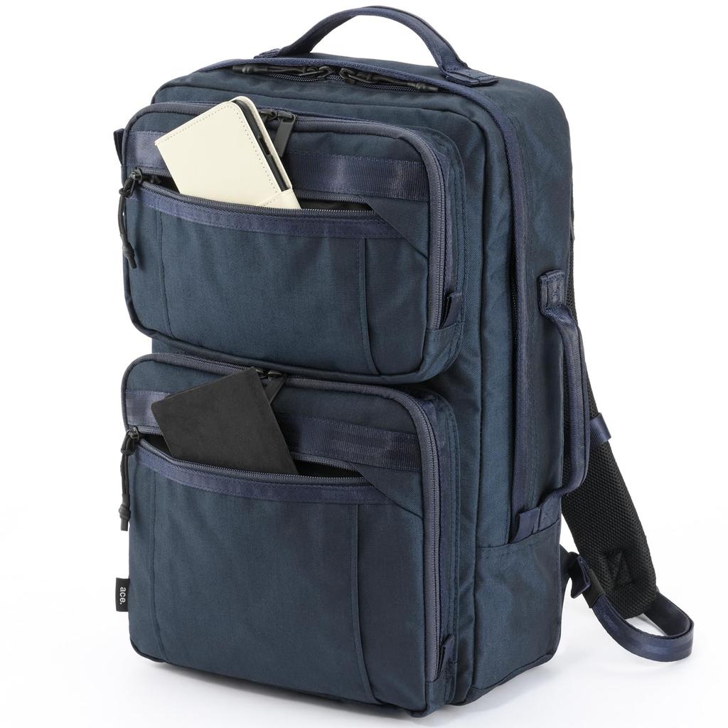 Ace Gene Men's Duramuve Backpack, Fits B4 Sizes and 15.6-inch Laptops, Includes 19L Chest Belt, Adjustable Storage, Air Mesh Back for Stuffiness,