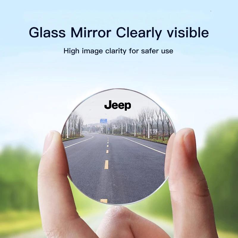 For Jeep Car Rearview Mirror Reverse 360 ° Assist Convex Mirror For Jeep Grand Cherokee Wrangler JK Gladiator Compass Renegad