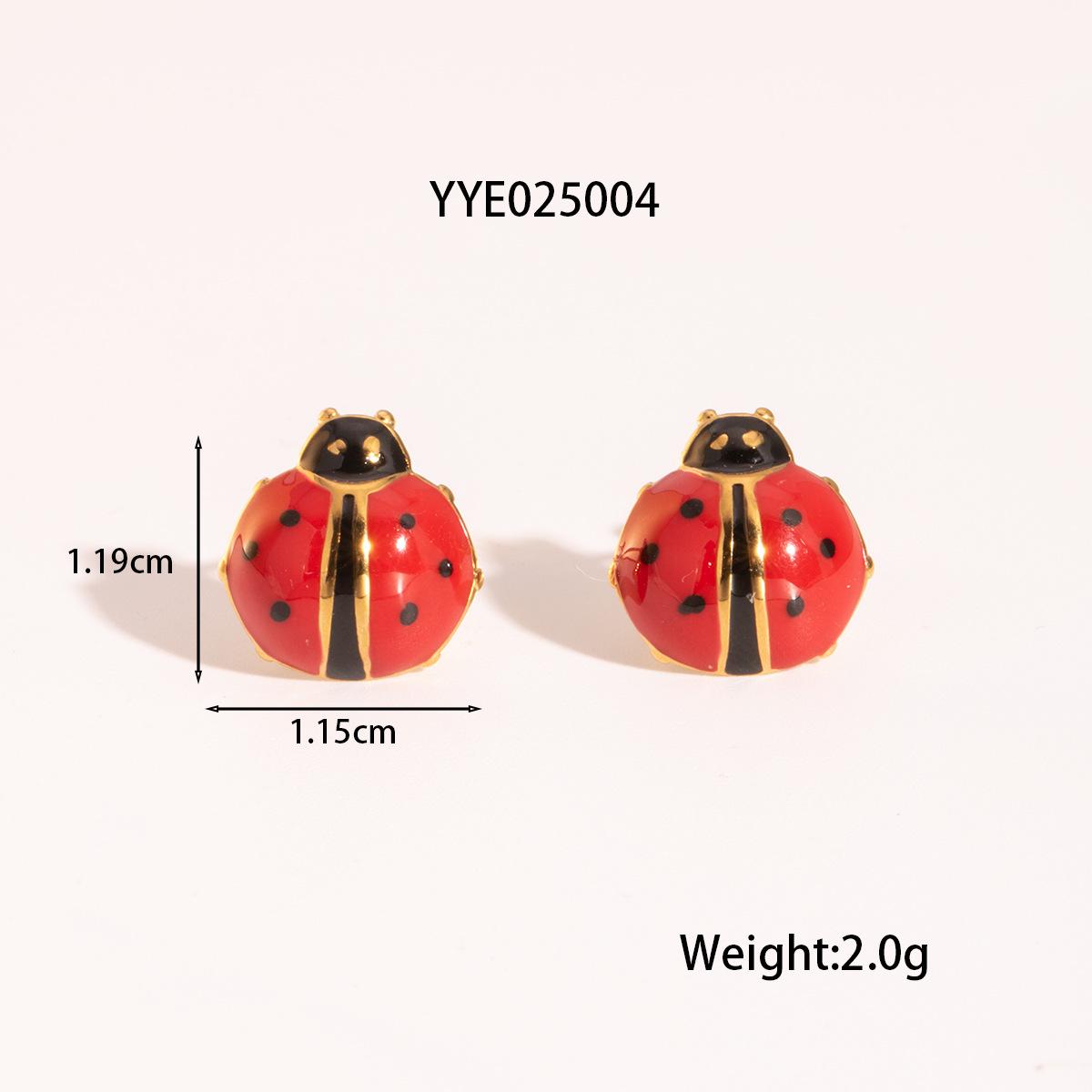 

Элегантный набор «Божья коровка» для волос и серег: Нишевый дизайн, натуральный свежий стиль