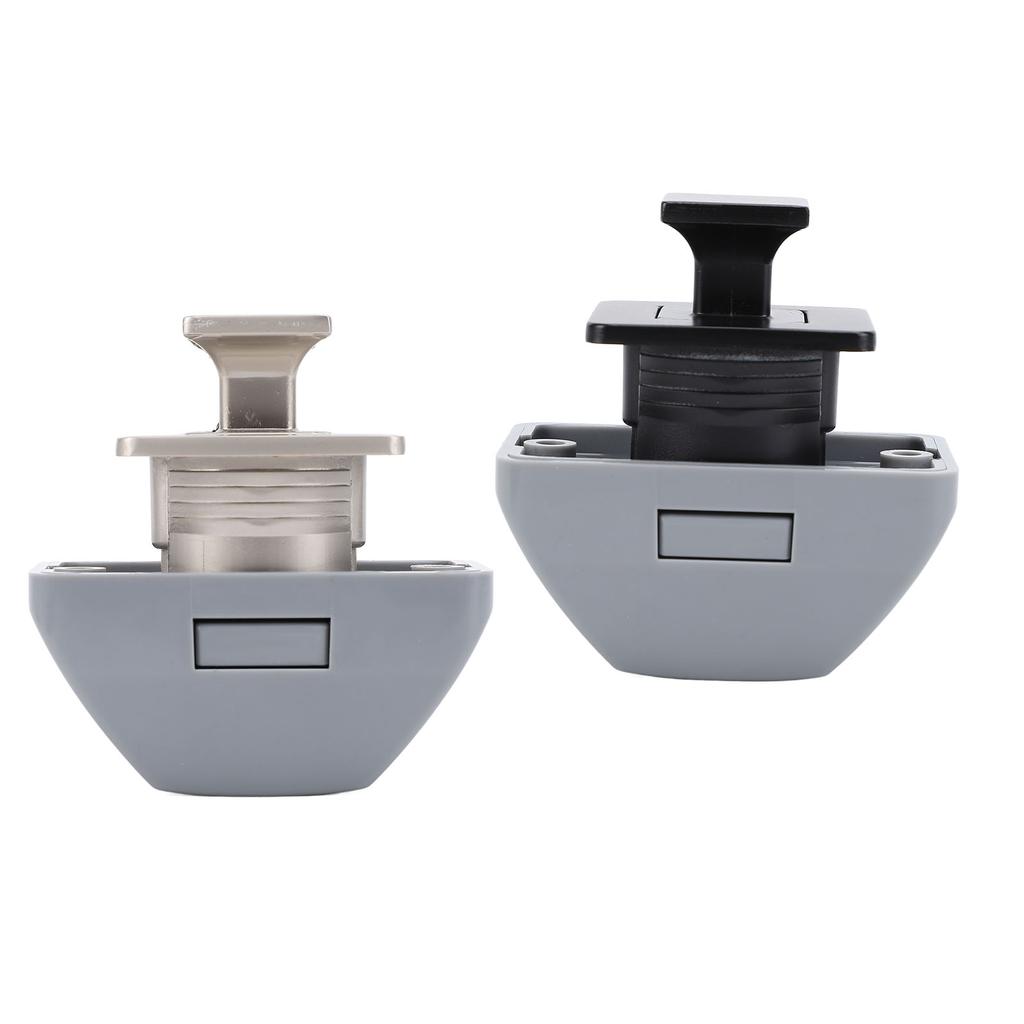 Keyless RV Push Cabinet Locks Zinc Alloy RV Compartment Latch Catches for Yachts Motorhome Caravan C