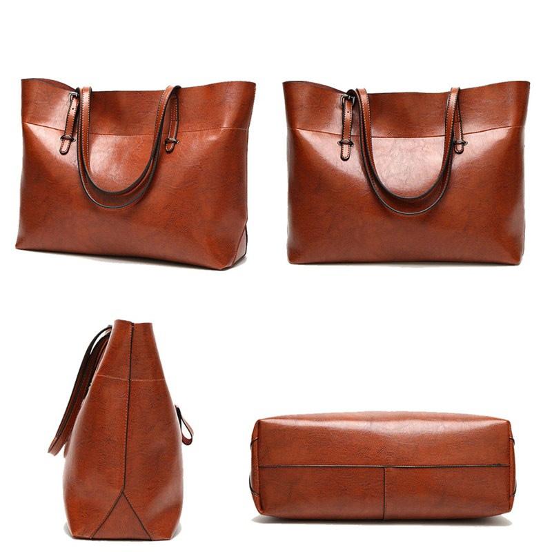 Borse da donna con manico superiore Borsa casual in pelle PU da donna con doppia tracolla Borse a tracolla grandi resistenti all'usura di buona qualità per donna