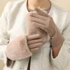 Warm Detachable Gloves Thick Stylish Mitten Gloves Full Finger Elegant Handwear Stylish Thicken Gloves for Girl Women