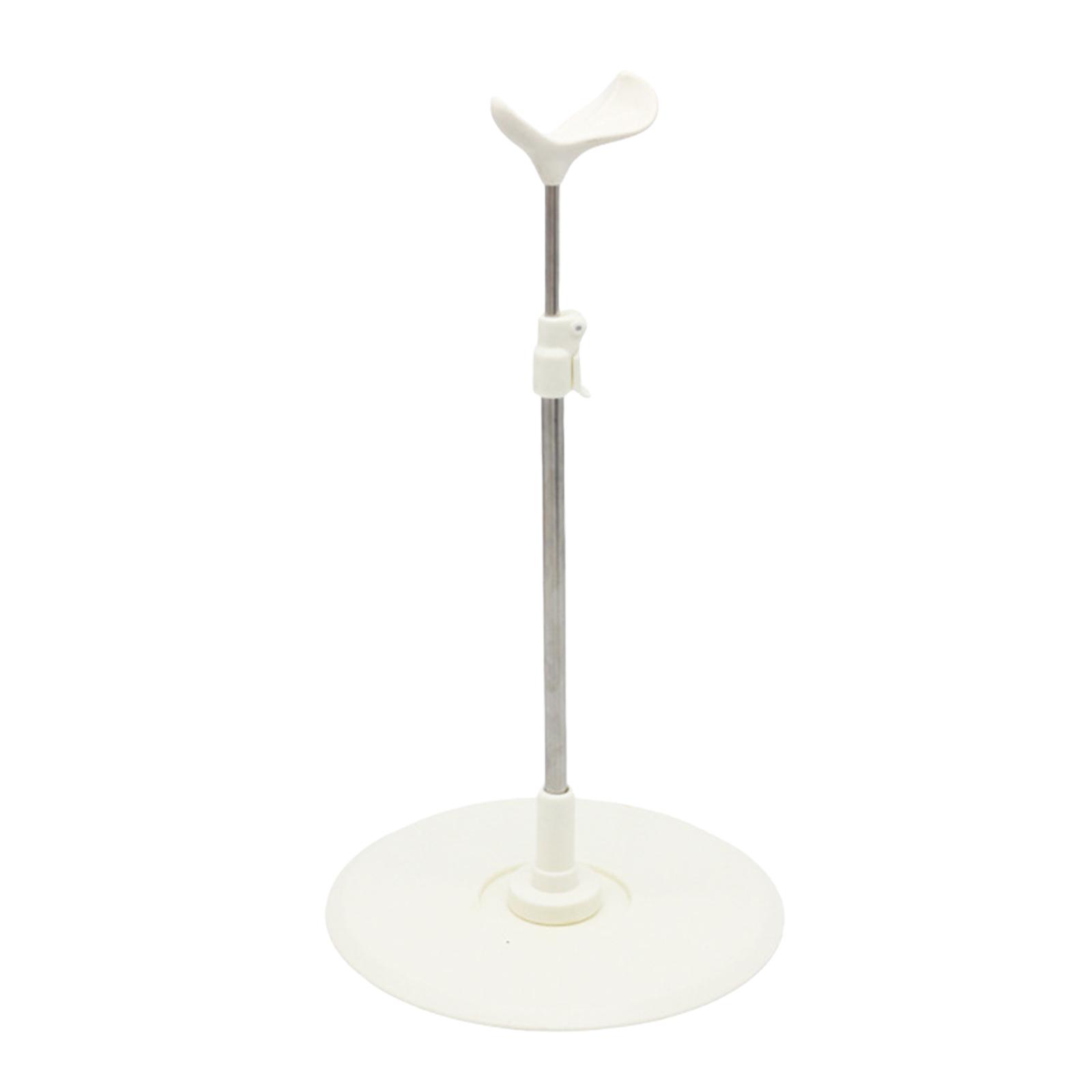 

Многофункциональная элегантная белая регулируемая подставка для кукол, модный аксессуар для кукол Лолиты от 48 см до 60 см B