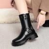 Fashion AIYUQI Women Snow Boots Winter 2025 New Genuine Leather Boots Ladies Natural Wool Warm Large Size Non Slip Mom Boots Women
