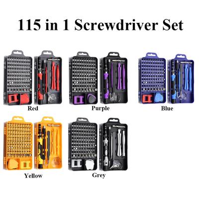 115 In 1 Screwdriver Set Mini Precision Screwdriver Multi Computer PC Mobile Phone Device Repair