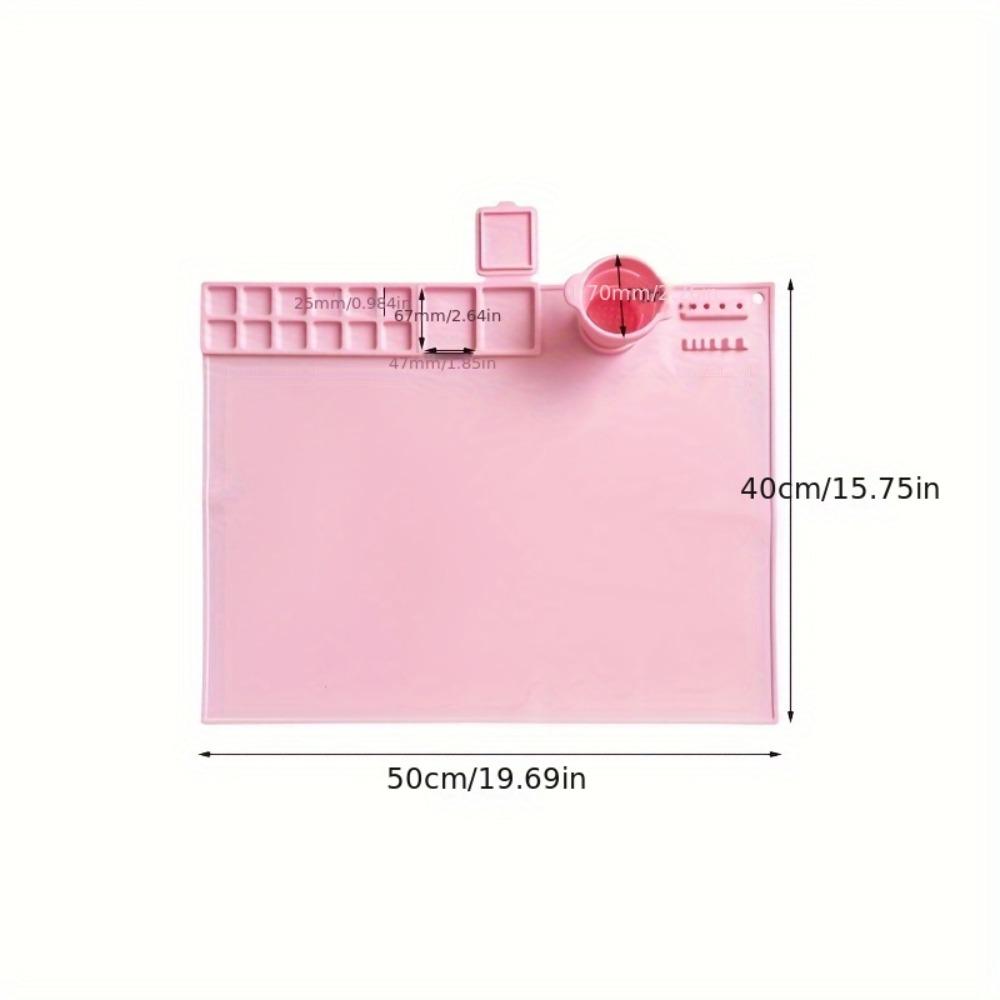 Non-Slip Silicone Children Art Mat Washable Graffiti Painting Mat for Artists