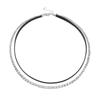 Black leather rope choker collar collarbone chain women's neck strap niche temperament neck accessories neck chain necklace