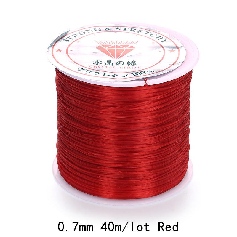 0.5-1.0mm Elastic Cord Beading Thread Stretch String Fibre Crafting Line for Jewelry Making DIY Seed Beads Pony Beads Bracelets