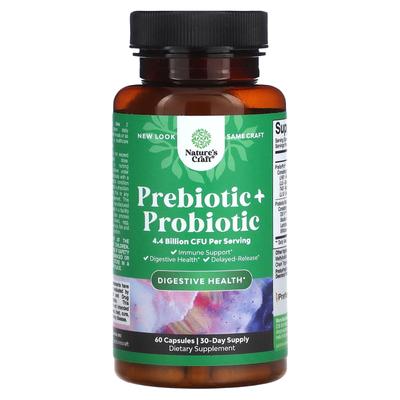 Nature's Craft, Präbiotikum + Probiotikum, 2,2 Milliarden KBE, 60 Kapseln