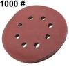 10 Pcs 125mm 5inch 8 Holes Hook Loop Sanding Discs Grit Orbital Sander Pad Mat