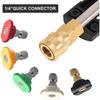 Short Pressure Washer Gun with 5 Nozzle Tips,High Pressure Water Gun with M22-14 Male Plug and 1/4¡± Quick Connector - Foam Gun Kit Compatible with