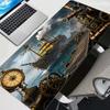 Mauspad Retro Schatzkarte Erweitertes Mauspad Teppich Gamer PC Computer Tastatur Schreibtischmatte Heiße Gaming-Zubehörteile Großes Mauspads