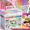 Panda Design Quick-Dry Acrylic Markers for Kids, Opaque & Layerable Painting Pens