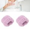 1 Pair Face Washing Wristbands Strong Water Absorption Skin Friendly Soft Pure Color Women s Wrist Towels for Home Travel