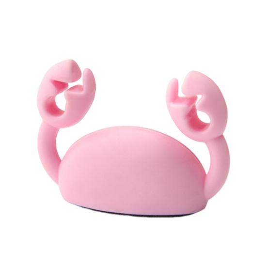 Cute Crab Cable Organizer Clip Line Processor Adhesive Wire Tidy Holder