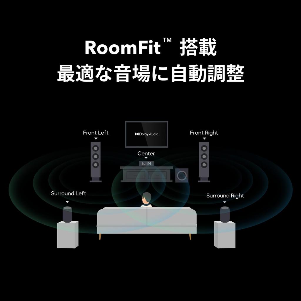WiiM Amp Ultra with Two Voice Remotes 100W Streaming Amplifier with ESS ES9039Q2M DAC and TI TPA3255 Dual Amplifier RoomFit EQ Touchscreen HDMI and