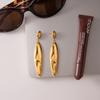 Light luxury high-end hammer pattern water drop pendant earrings jewelry