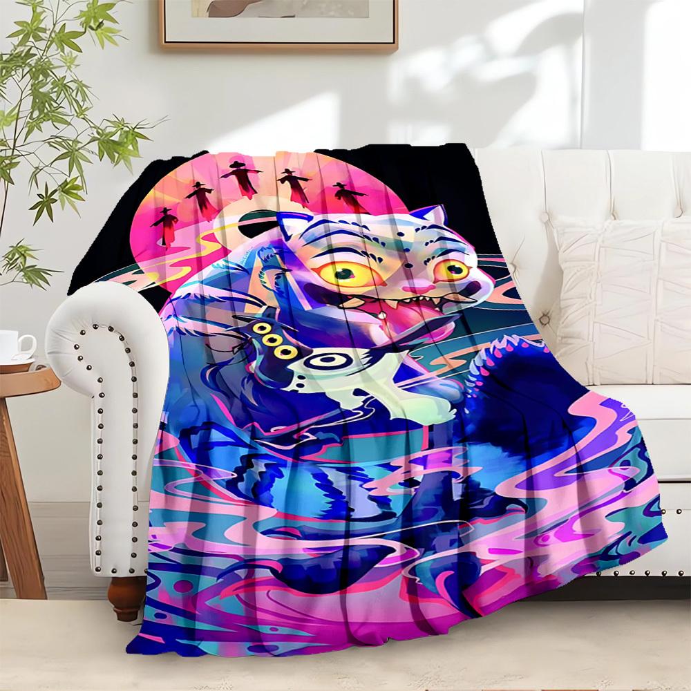 

K-POP Anime Girls Group - Four Seasons Soft Warm Blanket - All-Season Thick Knit Polyester Bedspread for Bed, Camping, Travel - Perfect Gift 100x150cm