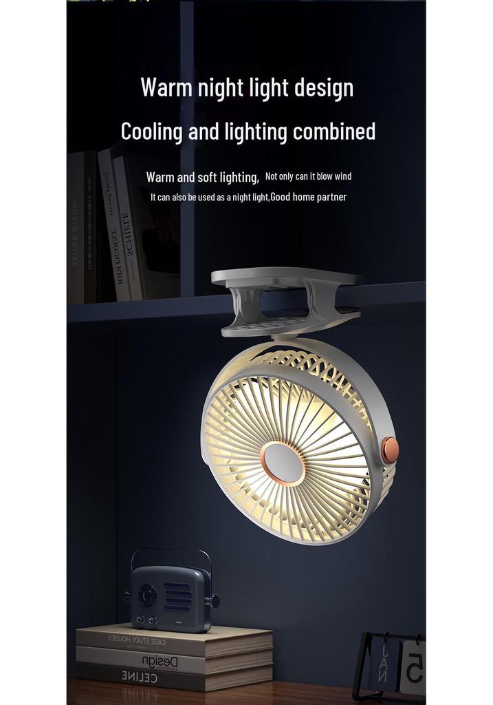 Ultra-Quiet USB Clip-On Desk Fan for Office & Dorms (2026 Model)