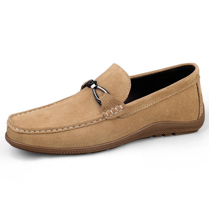 Men s Large Suede Driving Moccasins - Slip-on Leather Formal Casual Loafers. 45