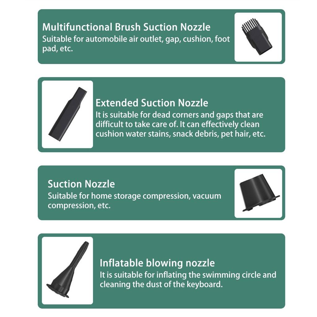 Cordless Mini Cleaner Portable Wireless Car Vacuum Cleaner Handheld Powerful Vacuum Cleaner For Car Home Appliance USB 7.9 inch x5.9 inches