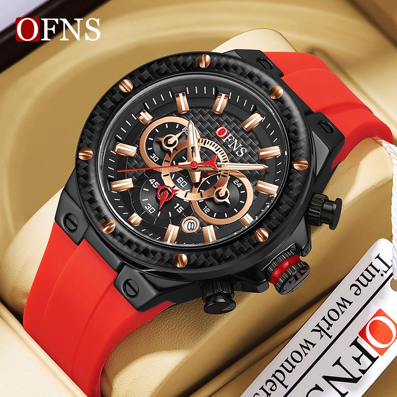 OFNS Luminous Men's Casual Business Quartz Watch - Waterproof with Simple Calendar