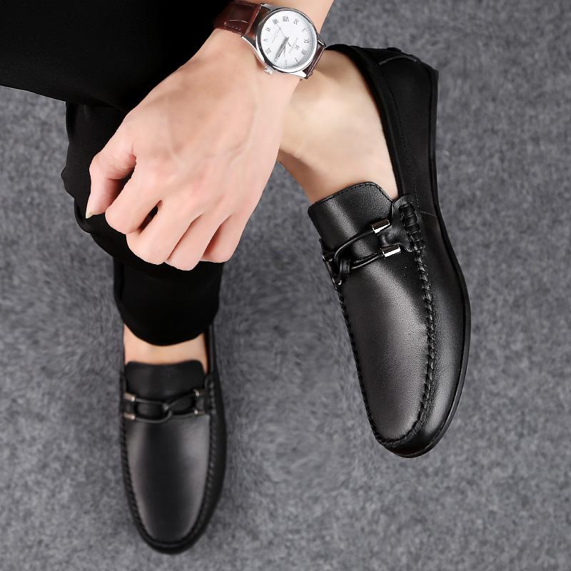 Fashion High Quality Men's Spring Comfortable Soft Soled Casual Loafers Fashionable Brand Men Outdoor Breathable Anti Slip Driving Shoes
