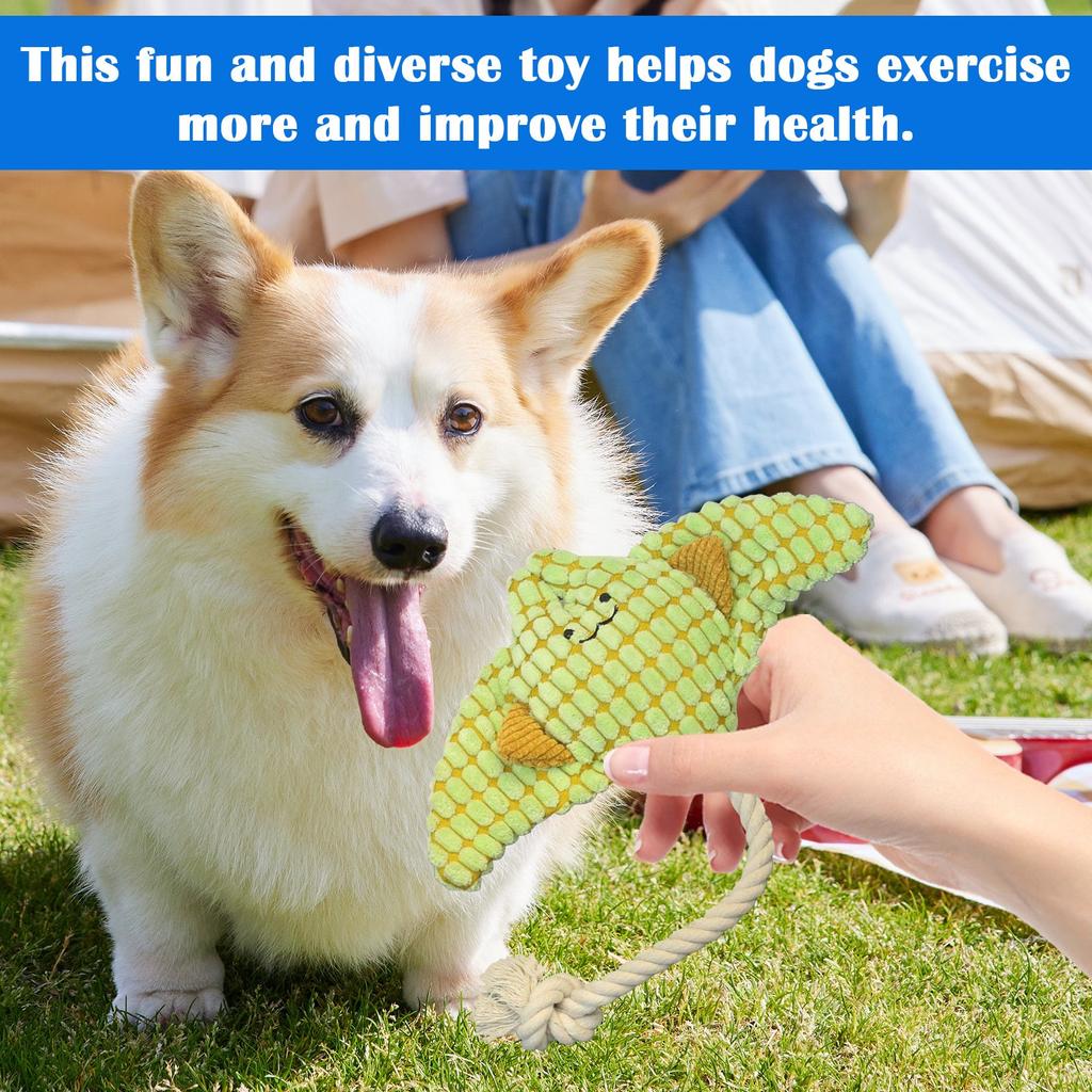 Indestructible Dog Toys, Interactive Dogs Toy Chew Toy, Indestructible Squeaky Dog Toys, Soft Plush Animal Playthings For Playing Trainin