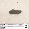 Na Yang Black & White Wings Embroidery Patch - Cute Self-Adhesive Decorative Applique for Shoes & Clothing