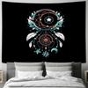 Boho Tapestry Wall Hanging Aesthetic Room Decor Celestial Moon Stars Galaxy Home Decor Hippie Wall Art Bedding Couch Cover Throw