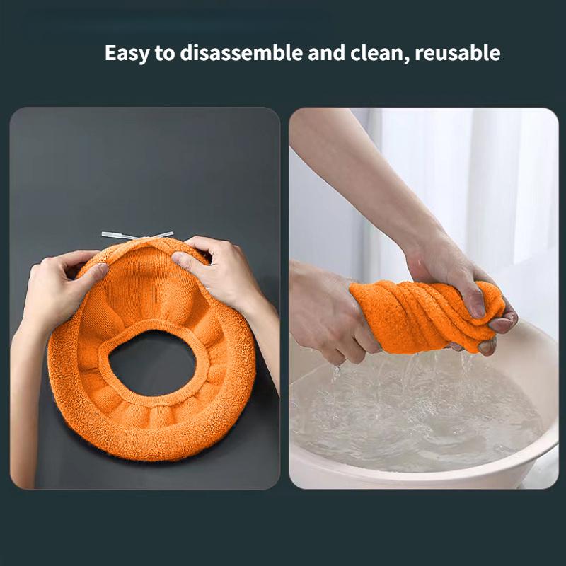 Winter Warm Toilet Seat Cushion - Thick Soft Washable Mat for Bidet Toilet Seat Bathroom
