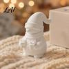 Cute Snowman Sculptures 3D Printed Figurine Holding Gift Boxes DIY Paintable Christmas Holiday Home Window Accents Ornament Winter Desktop