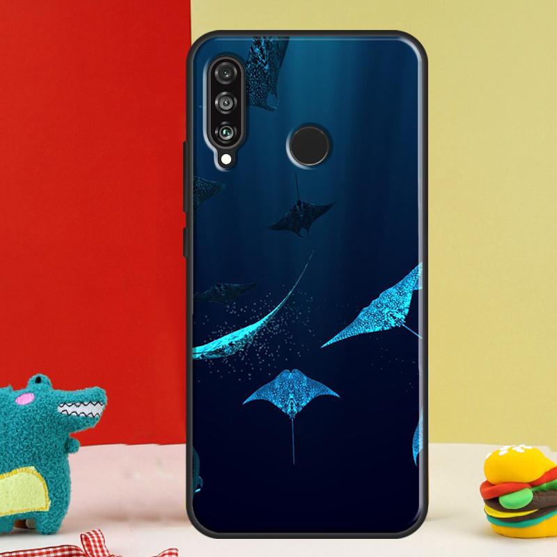 Animal Manta Ray For Huawei Nova 12i 12s 11i 5T 9 10 SE Y91 Y90 Y60 Y70 Y72 Y61 P60 Pro P20 P40 P30 Lite Case