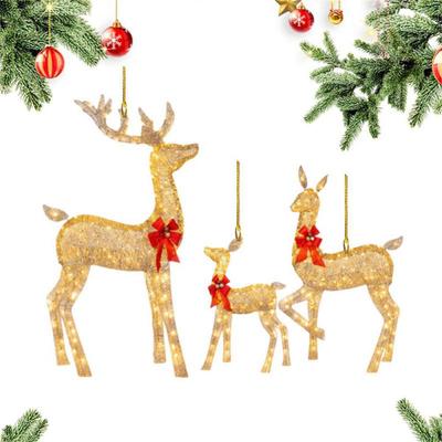 Lumière Décoration d'Intérieur Renne de Noël Scintillant